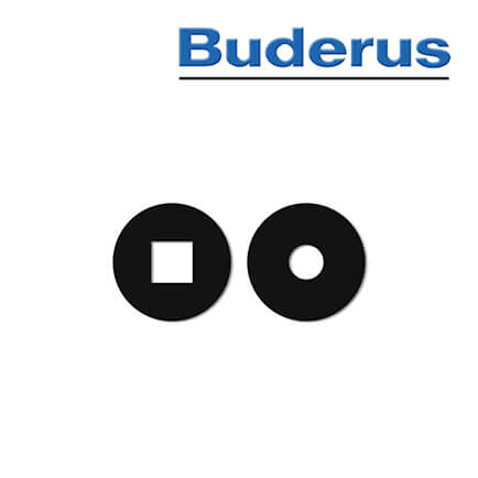 Buderus Abdeckrosetten Set für E-Heizeinsatz