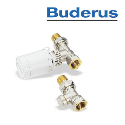 Buderus Paket Thermostatkopf BH1, Durchgangsform, C Profil/Plan
