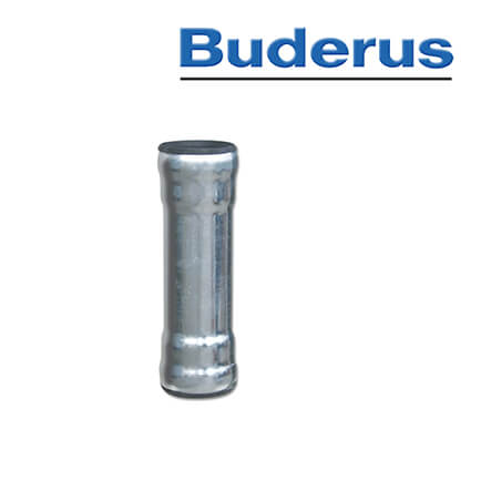 Buderus 750 mm Rohr mit 2 Muffen, DN 40, verzinkt