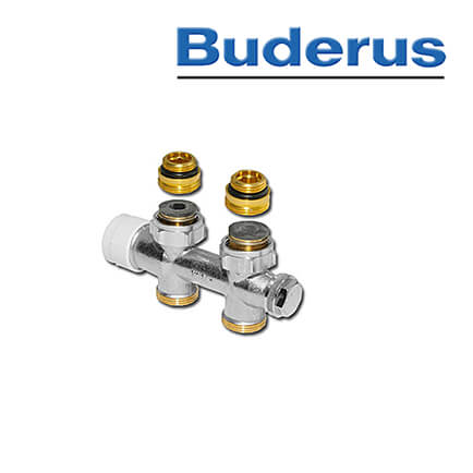 Buderus Multiblock T Zweirohrarmatur, IG 1/2″, Durchgangsform