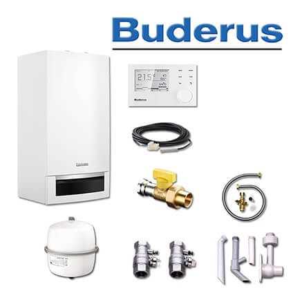 Buderus GB172 20 kW Gas-Brennwerttherme, ein Heizkreis, RC310, L / LL