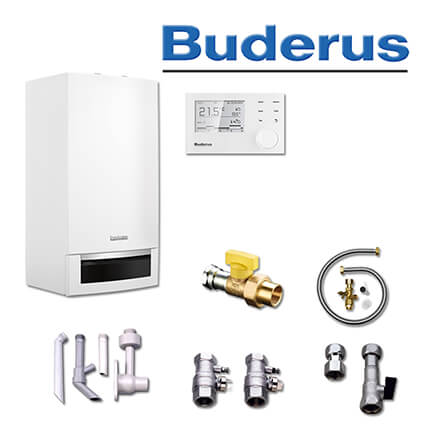 Buderus GB172 K 24 kW Brennwert-Kombitherme, Bedienteil RC310, L / LL