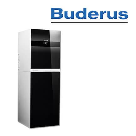 Buderus GB192-15iT 100S, 15kW, Logamax plus GB192iT Gastherme, schwarz, Erdgas