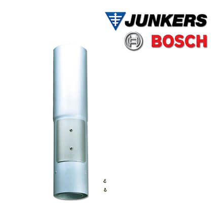 Junkers Bosch AZ 187 Luft-/Abgasrohr mit Prüföffnung, 500 mm