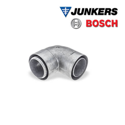 Junkers Bosch AZ 307 Doppelrohrkrümmer 90° mit Prüföffnung