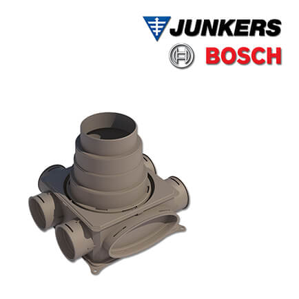 Junkers Bosch Luftverteilkasten VK125-1 für Rund- und Flachkanalsystem, 1-lagig