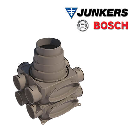 Junkers Bosch Luftverteilkasten VK125-2V für Rund- / Flachkanalsystem, 2-lagig