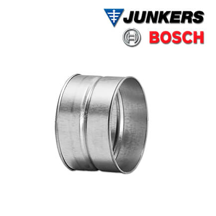 Junkers Bosch Verbindungsmuffe DN100, SM 100, Stahlblech, Vent 4000 CC