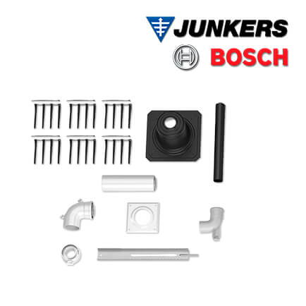 Junkers Bosch FC-Set60-C93x Grundbausatz 60/100, Luft-/Abgas Schacht, Kunststoff