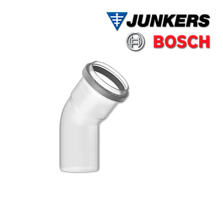 Junkers Bosch FC-SE60-45 Abgasbogen, DN60, 45°