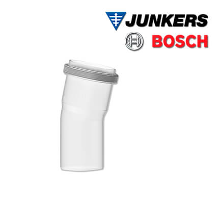 Junkers Bosch FC-SE60-15 Abgasbogen, DN60, 15°