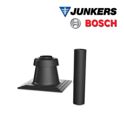 Junkers Bosch FC-O110 Schachtabdeckung DN110, Kunststoff mit Mündungsrohr
