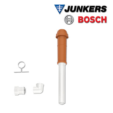 Junkers Bosch FC-Set60-C33x Bausatz Dachdurchführung 60/100, hinten, rot
