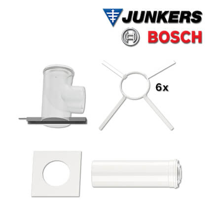 Junkers Bosch FC-Set110-C33x Grundbausatz 110/160 Doppelrohr im Schacht
