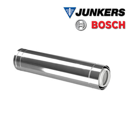 Junkers Bosch FC-C110-1000 Luft-/Abgasrohr konzentrisch DN110/160 1,0m Edelstahl