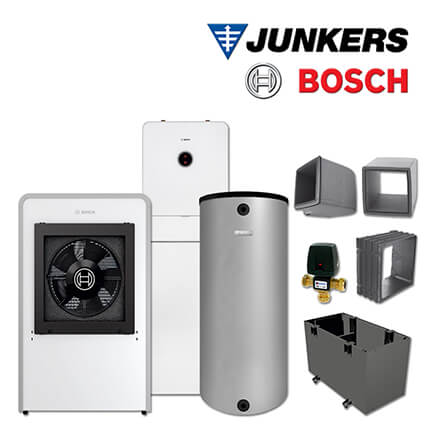 Junkers Bosch CS776 mit Luft/Wasser-Wärmepumpe CS7000iAW 9 IRM, BH 120-5 1 A