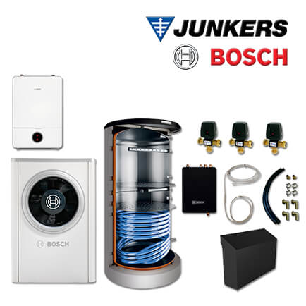 Junkers Bosch CS720 mit Luft/Wasser-Wärmepumpe CS7001iAW 17 ORE, BHS 1000, FF20