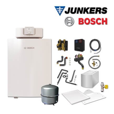 Junkers Bosch Gaskessel GC7000F 15, GC7F05 mit WST 160-2 HRC, HS25/6