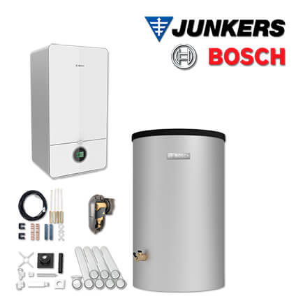 Junkers Bosch Gastherme GC7000iW 14-1, GC-S739 mit W120-5, Abgas Schacht, L/LL