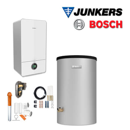 Junkers Bosch GC-S752, GC7000iW 24 Gas-Brennwerttherme, W120-5, Abgas Dach rot