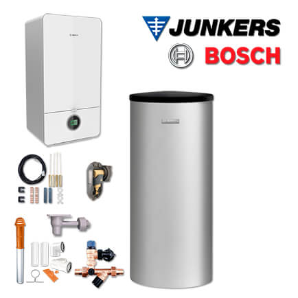 Junkers Bosch GC-S755, GC7000iW 24 Gas-Brennwerttherme, W160-5, Abgas Dach rot