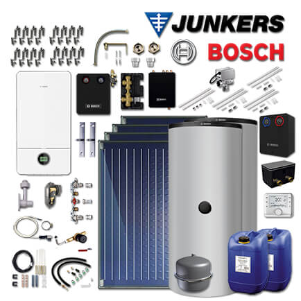 Junkers Bosch Gas-Brennwerttherme GC7000iW 24, GC-Sys745, 4xFKC, BS500-6
