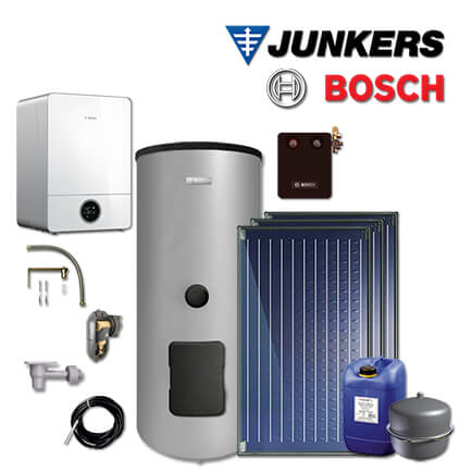 Junkers Bosch Gas-Brennwerttherme GC9000iW 30 E, GC-Sys942 mit 3xFKC-2S, WS400-5