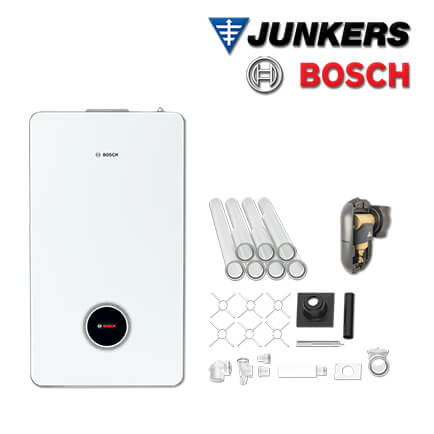 Junkers Bosch GC98-011 mit Gas-Brennwerttherme GC9800iW 20 P 23, Abgas Schacht