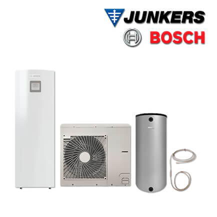 Junkers Bosch SAS40 mit Split Luft/Wasser-Wärmepumpe SAS 4-2 ASM, BH 120-5