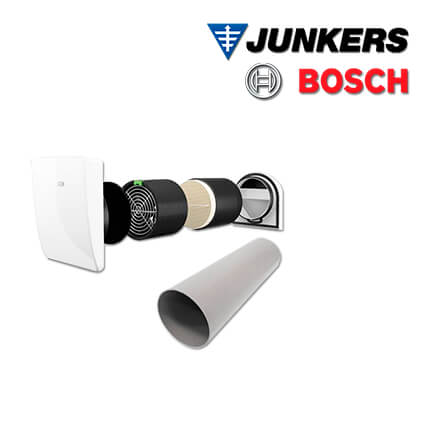 Junkers Bosch dezentrales Wohnungslüftungsgerät V2000D 43 /K, Komplettset