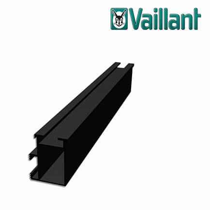 Vaillant Montageschiene für Montage 1 x VFK H oder VPV P, schwarz (2 Stück)