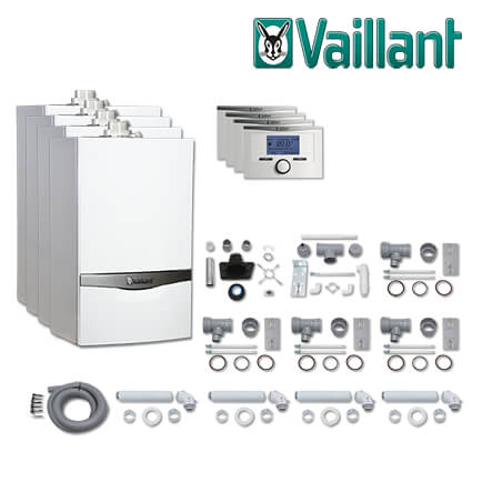 Vaillant Paket 1.74/2, 4x ecoTEC plus VC 206/5-5, calorMATIC VRT 350, E/H