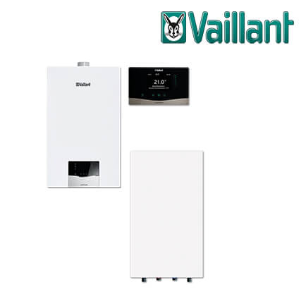 Vaillant Paket 1.750 ecoTEC plus VCW 20/26 CS/1-5, VIH QL 75/2 B rechts, VRC 720