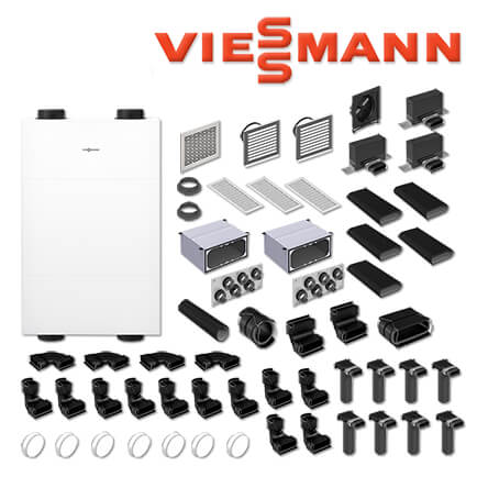 Viessmann Vitoair FS Typ 300E, Flachkanalsystem F50, 170 m² Wohnfläche