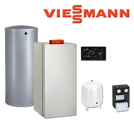 Viessmann Vitocrossal 300 Gaskessel 13 kW, CU3A398, 160 L Vitocell 300-V, EVIB-A