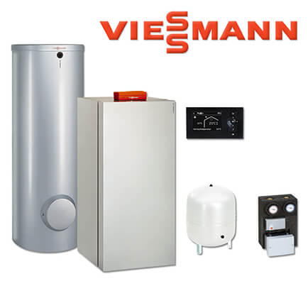 Viessmann Vitocrossal 300 Gaskessel 19 kW, CU3A396, 200 L Vitocell 100-V, CVAA
