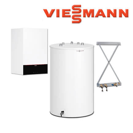 Viessmann Vitodens 200-W Gastherme, 19 kW, Z019615, 150 L Vitocell 100-W, CUGB
