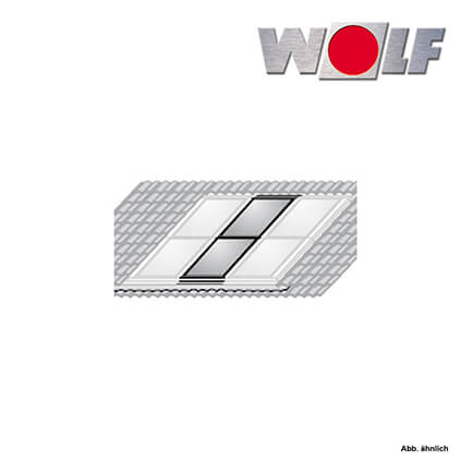 Wolf 1er Erweiterungssatz, Indach-Montage-Set, zweireihig, Falz-Ziegel