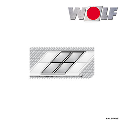 Wolf 2er Erweiterungssatz, Indach-Montage-Set, zweireihig, Falz-Ziegel für F3-1