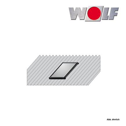 Wolf AluPlus Aufdach-Montage-Set Well-/Blechdach für einen Flachkollektor
