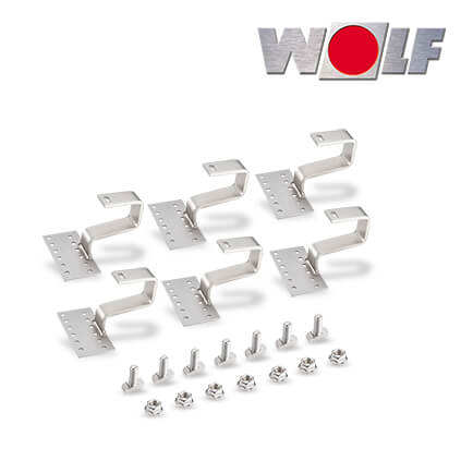 Wolf Falzziegel-Haken Set Aluplus (6mm), 6 Stück