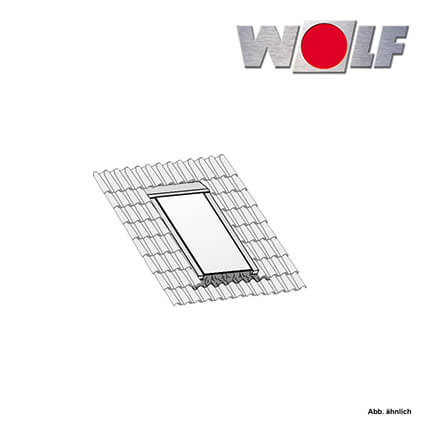 Wolf Indach-Montage-Set Schiefer/ Bieber für 1 Kollektor F3-1/CFK-1
