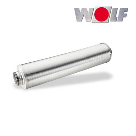 Wolf CWL Schalldämpfer, für Zu- oder Abluft, DN125, 1000mm, 50mm Dämmung