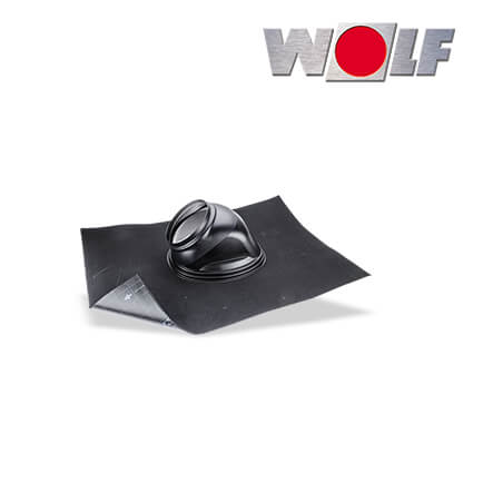Wolf CWL Universaldachpfanne 25° bis 45°, DN180, schwarz