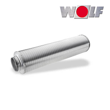Wolf CWL Schalldämpfer, für Zu- oder Abluft, DN160, 1000mm, 50mm Dämmung