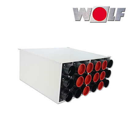 Wolf CWL Luftverteiler, für Zu- und Abluft DN160 2×9 DN75, CWL-F-300 Excellent