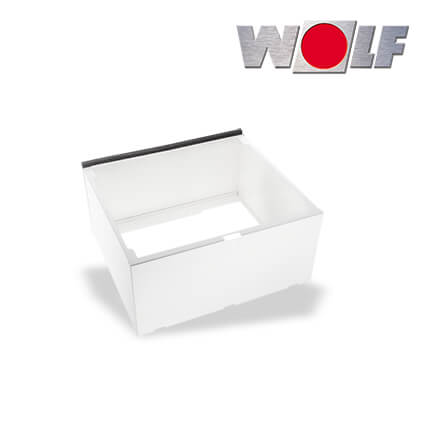 Wolf Verlängerung 150mm, für Mauerstärken von 400-350mm, Ausführung Weiß