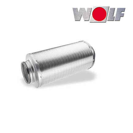 Wolf CWL Schalldämpfer, für Zu- oder Abluft, DN160, 500mm, 50mm Dämmung