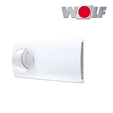 Wolf UniAir Design-Doppelgitter DN180, Weiß RAL 9010 für Außen- und Fortluft