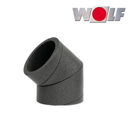 Wolf CWL ISO-Rohr, Bogen 45°, DN200